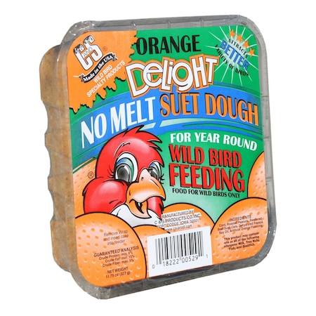 C&S Products Orange Delight Assorted Species Beef Suet Wild Bird Food 11.75 Oz